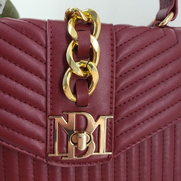 Badgley Mischka Vegan Leather Quilted Crossbody Bag Purse US $179 MSRP - Picture 2 of 16